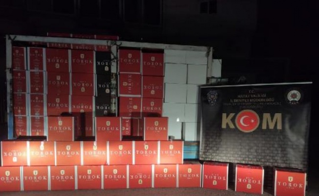 Kırıkhan'da 2 milyon 350 bin kaçak makaron ele geçirildi