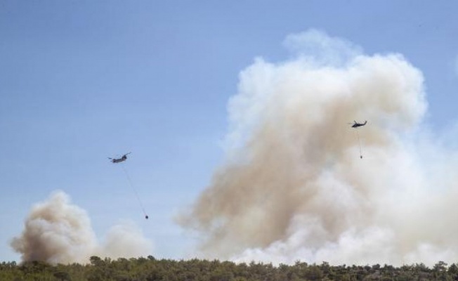 Mersin'de orman yangını, 2'nci gününde kontrol altında (4)