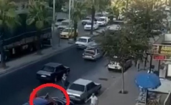 Trafikte ‘yol verme’ kavgası kamerada
