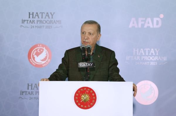 Erdoğan: Bize düşen asıl görev en büyük yıkıma uğrayan Hatay'ı bir an önce ayağa kaldırmak (2)