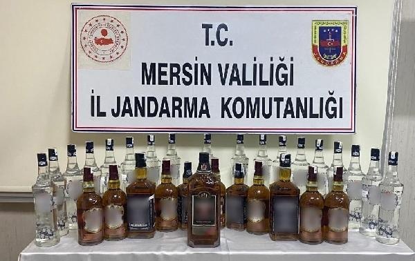 Mersin'de kaçak alkol ve sigara operasyonu: 2 gözaltı