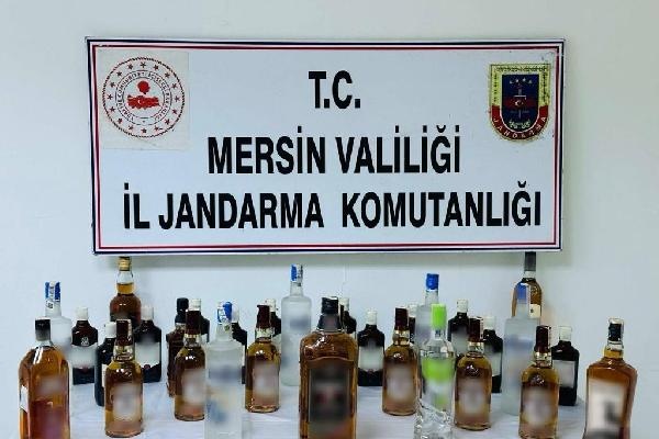 Mersin'de 'kaçak içki' operasyonunda 3 gözaltı