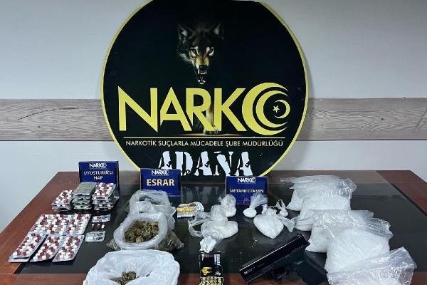 Adana'da uyuşturucu satışı ve imalatına 4 tutuklama