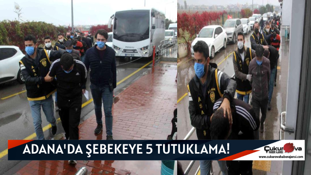 ADANA'DA MOTOSİKLET ŞEBEKESİNE 5 TUTUKLAMA!
