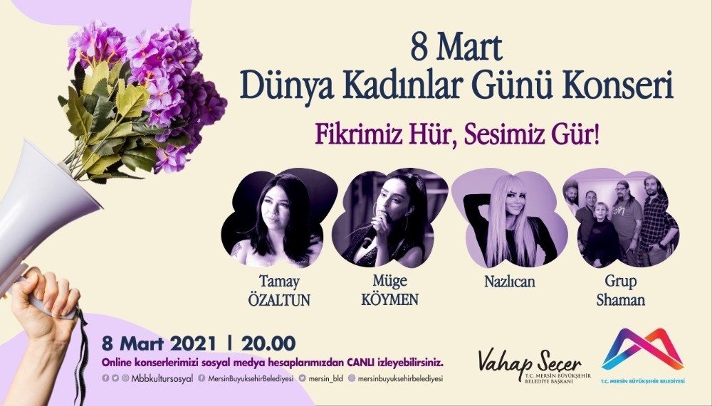 Mersin Büyükşehir Belediyesi, online konserlerle evlere konuk oluyor 