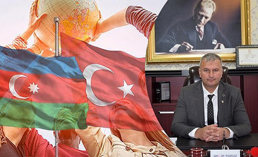 Başkan Necip Topuz Azerbaycan Ulusal Basınında