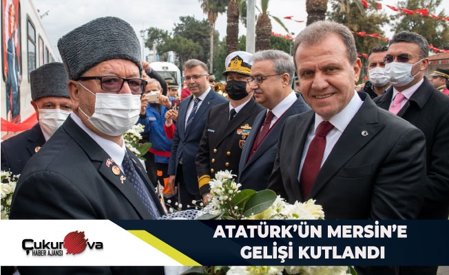 Atatürk,ün mersin,e gelişi kutlandı