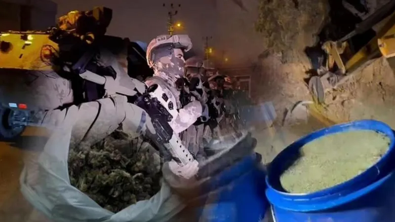 29 ilde uyuşturucu operasyonu: 1 ton 628 kilo ele geçirildi