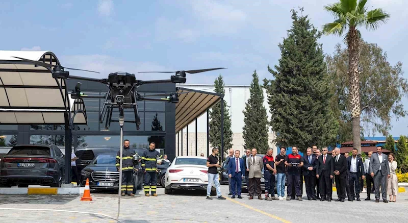 Mersin OSB’de ’Yangın Müdahale İnsansız Hava Aracı’ göreve başladı
