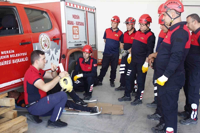 Mersin itfaiyesinden Ürgüp itfaiyesine eğitim
