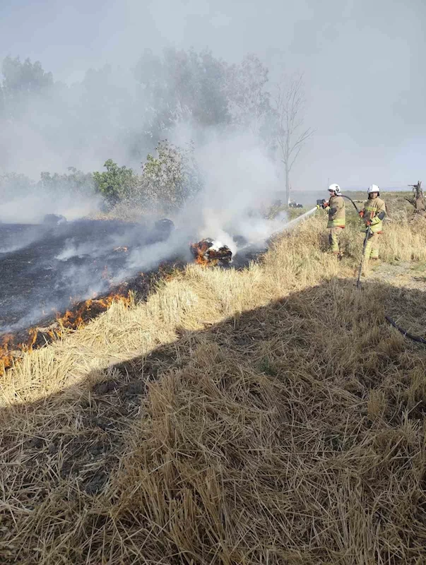 Antakya’da saman balyaları yandı
