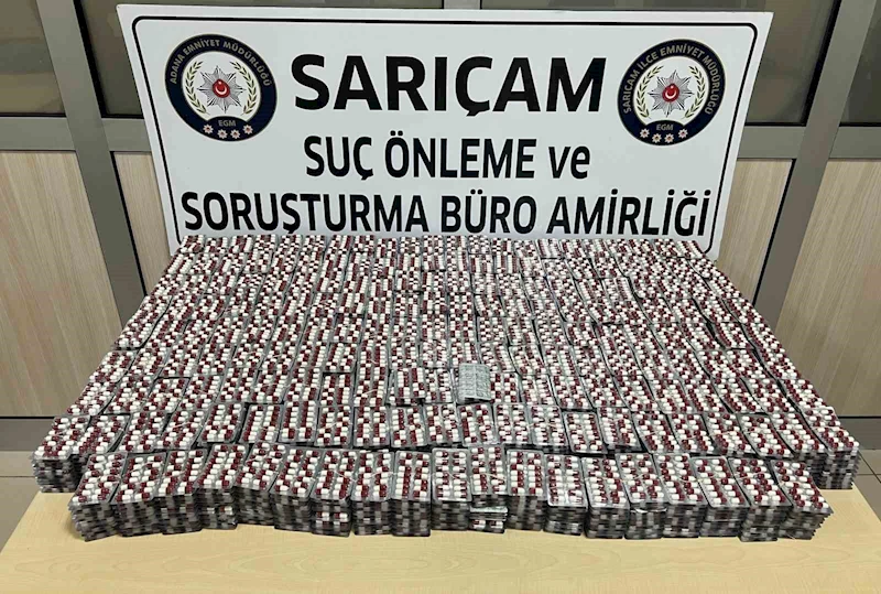 Apartman dairesine yapılan baskında 27 bin 412 uyuşturucu ele geçirildi
